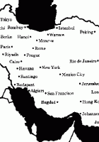 iran map black and white