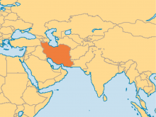 map of iran