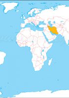 iran location map