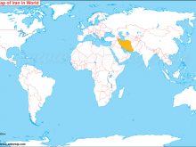 iran location map