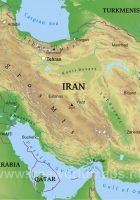 iran map physical