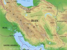 iran map physical