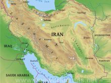 iran map physical