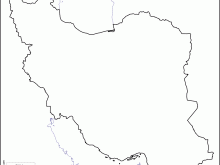 Blank Iran Map