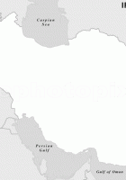 iran outline blank map
