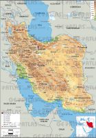 iran map physical