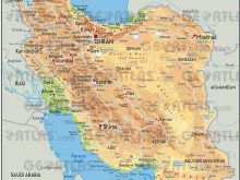 iran map physical