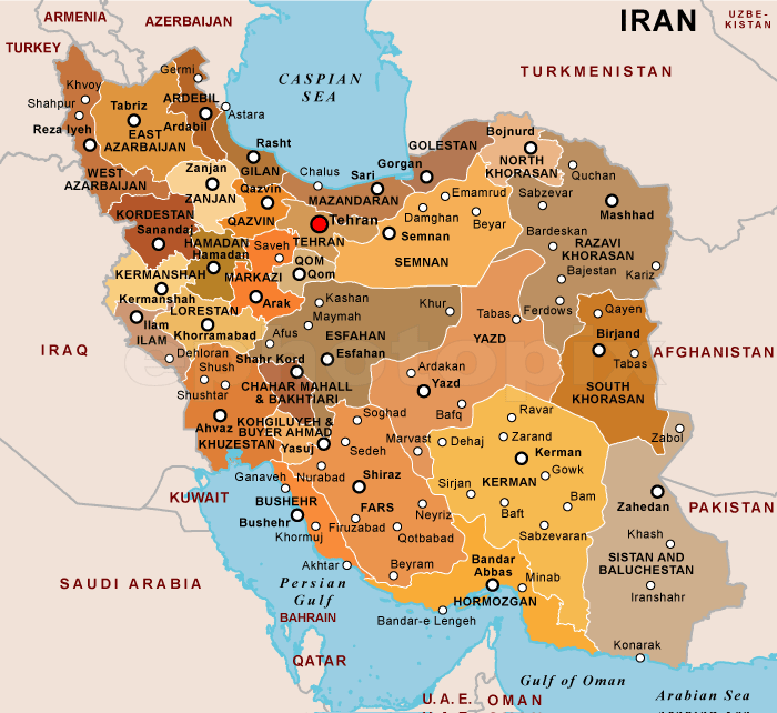 Iran Political Map Map Pictures