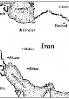 iran map black and white
