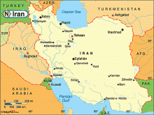 Political Map Of Iran