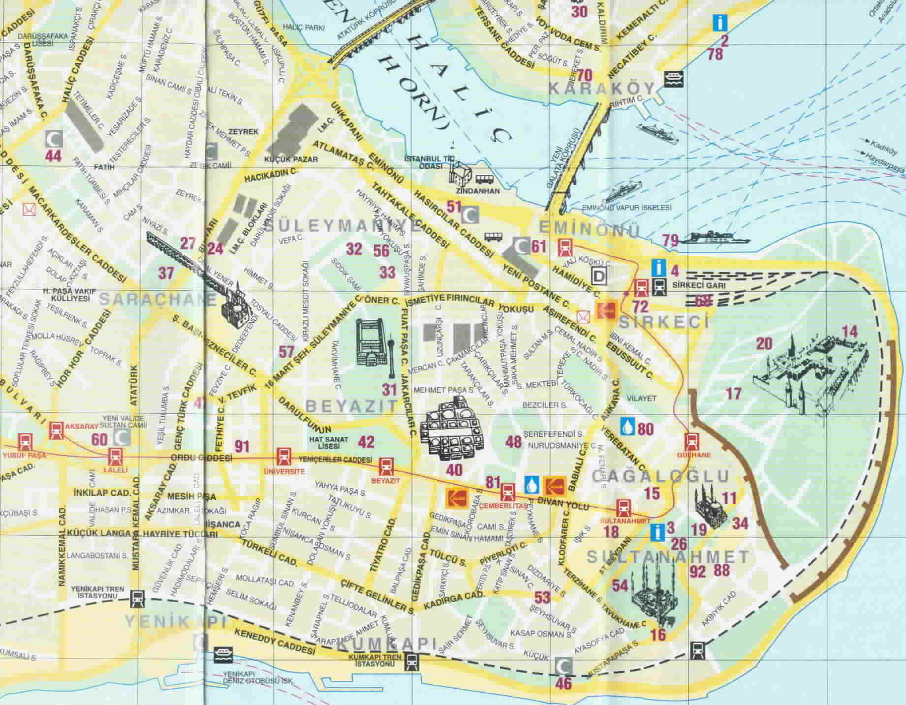 Центр стамбула на карте. Карта Стамбула на русском языке с достопримечательностями. Султанахмет на карте Стамбула. Район Султанахмет в Стамбуле на карте. Истанбул Турция на карте.