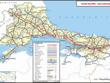 Road Map of istanbul
