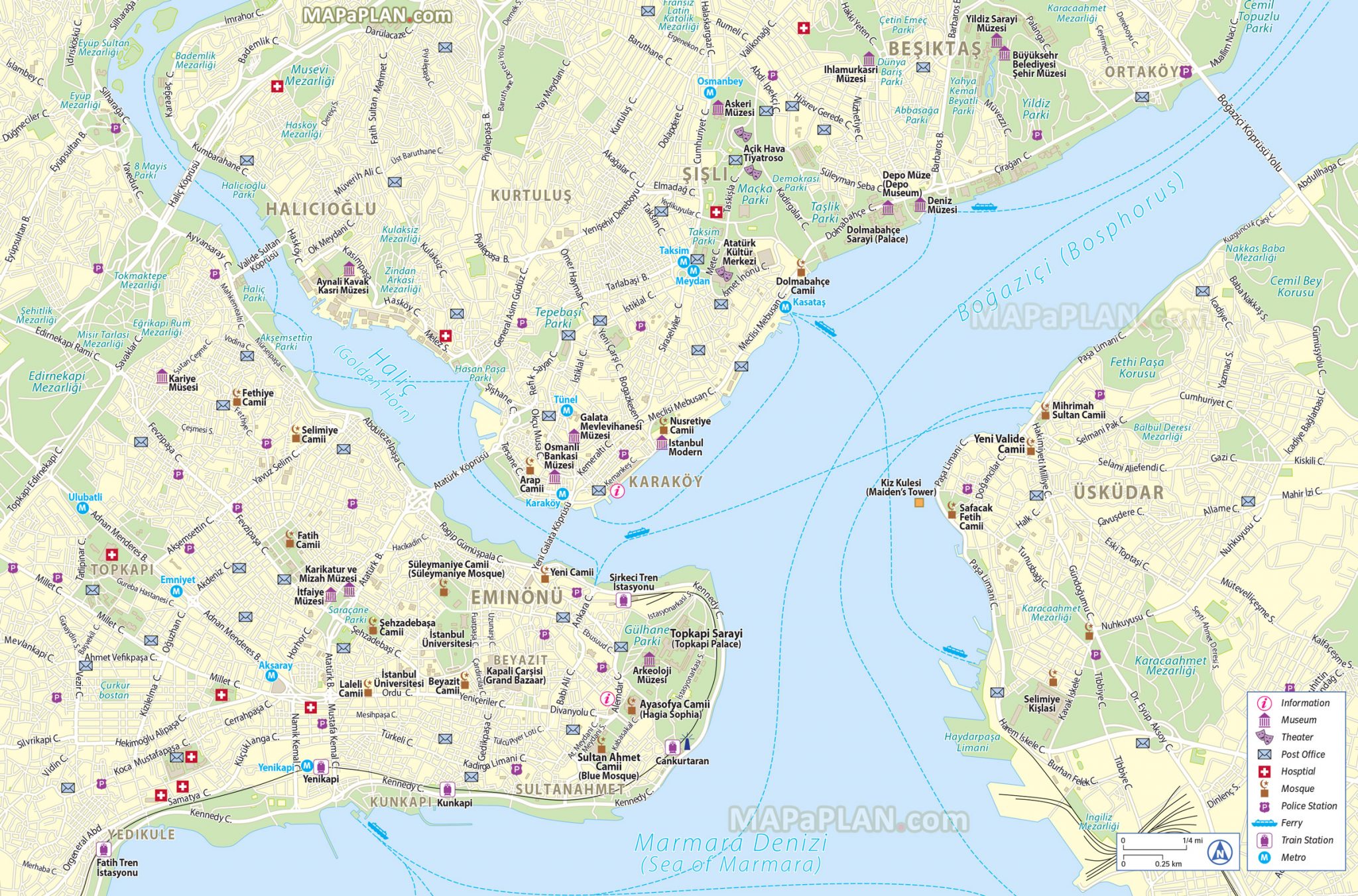 Map istanbul satellite Istanbul