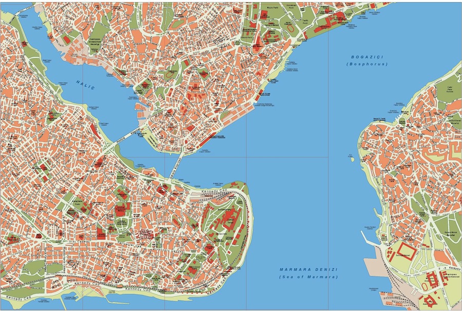 istanbul map istanbul map