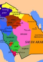 map of saudi arabia