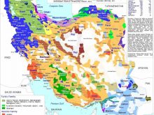 lingistic iran map