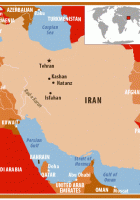 map of iran