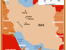 map of iran