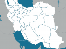 iran map blank