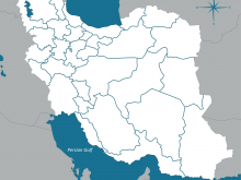 map of Iran