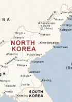 map north korea