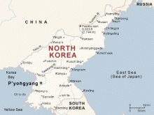 map north korea