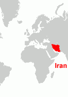 map of iran