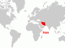 map of iran