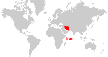 Iran On World Map