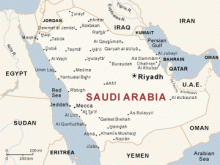 map of saudi arabia