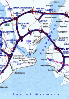 Road Map of istanbul City