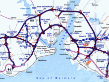 Road Map of istanbul City