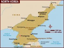 map of north korea