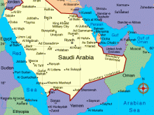 saudi arabia map