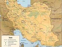 Political Map of iran