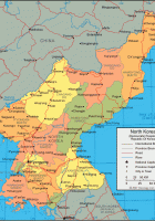 north korea map