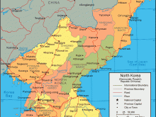 north korea map