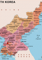 north korea political map