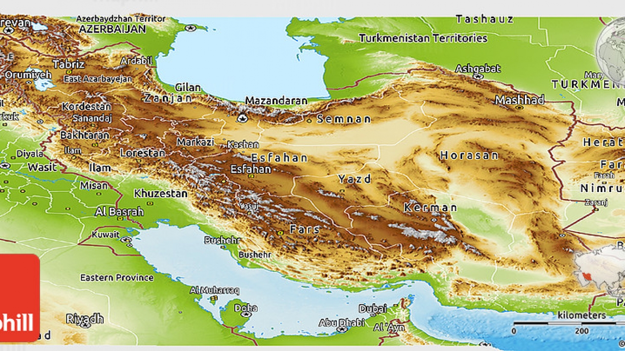 Iranian Plateau Map