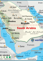 map of saudi arabia