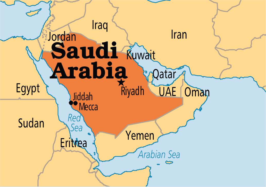 map of saudi arabia map of saudi arabia