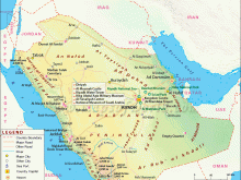 saudi arabia map