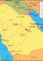 map of saudi arabia