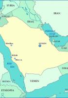 map of saudi arabia