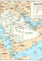 political map of Saudi Arabia