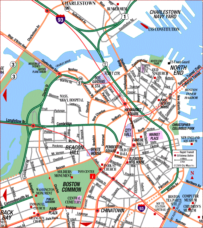 map of boston.