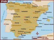 map of spain