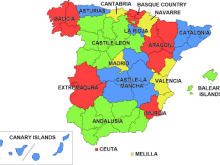 map of spain