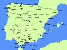 map of spain