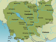 map of cambodia